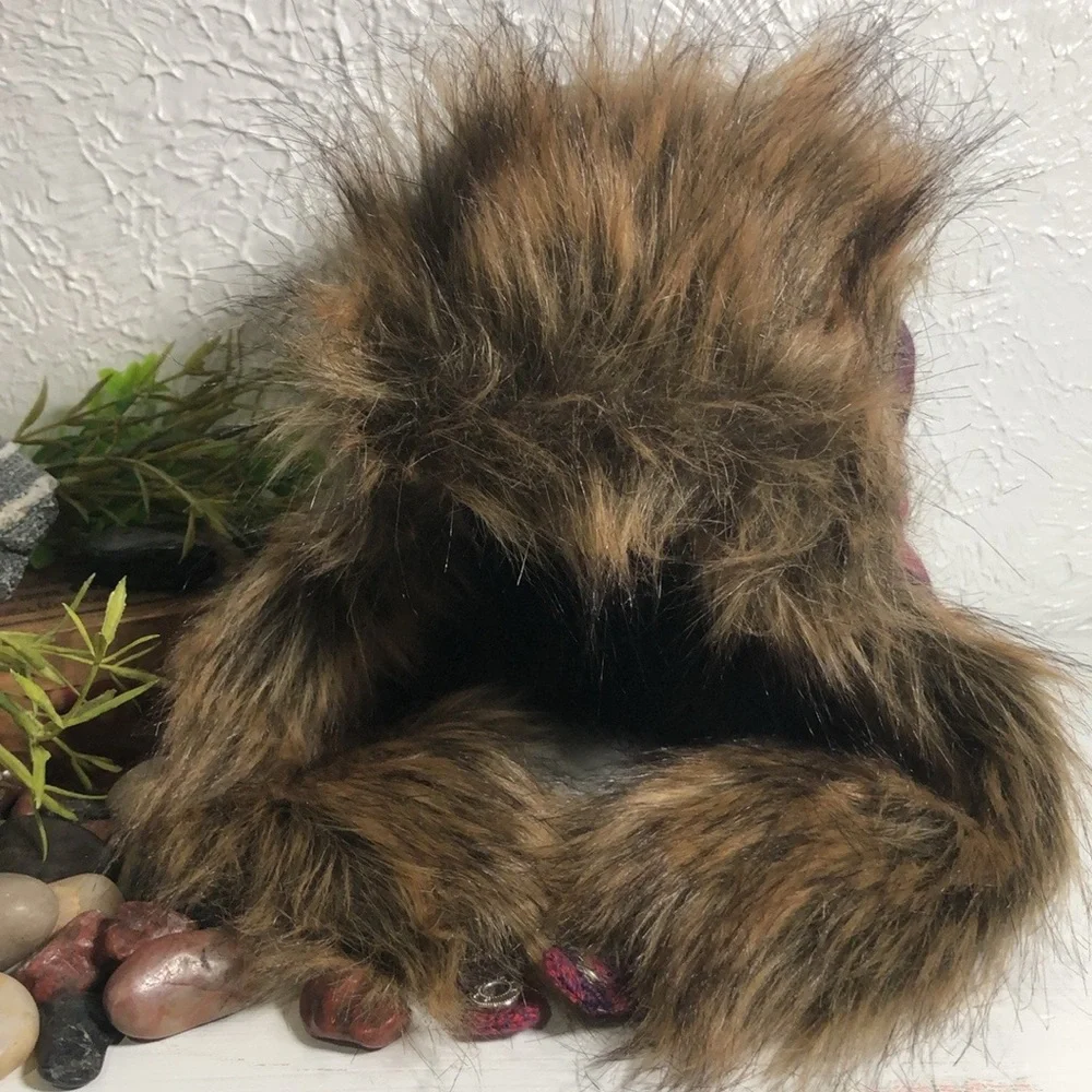 Plaid Bomber Faux Fur Hat Snow Ski Cold Weather Headwear Multi Color Plaid Hat - Picture 7 of 16